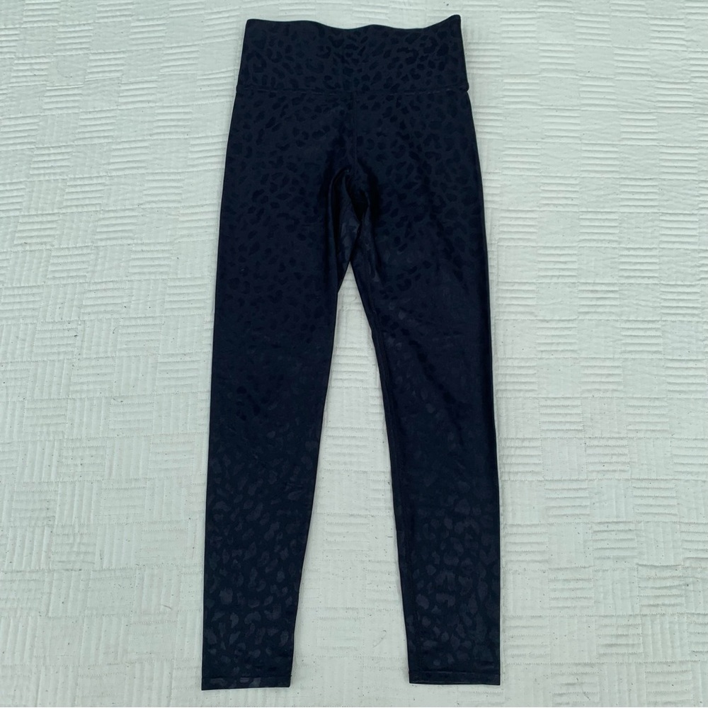 Carbon38 Black Leopard Print Leggings Size Small